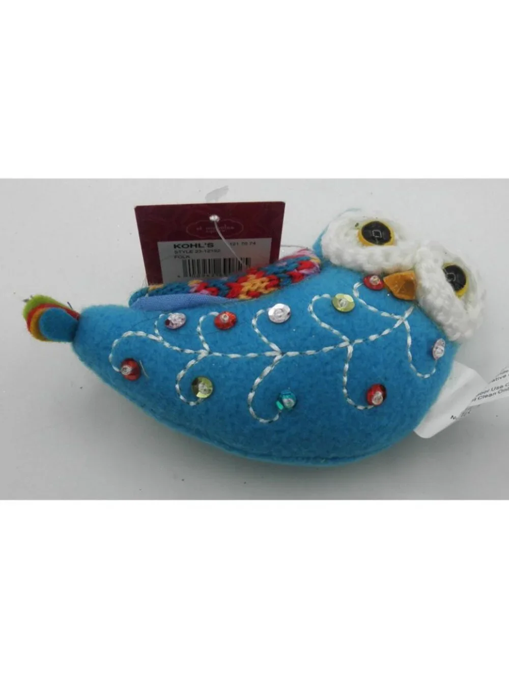 St. Nicholas Square Festive Folk Felt Ornament Lot of 10 Stocking Bird Owl